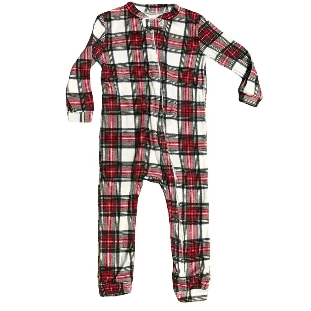 Stewart Plaid Organic Cotton Baby Pajama – 12–18 Months